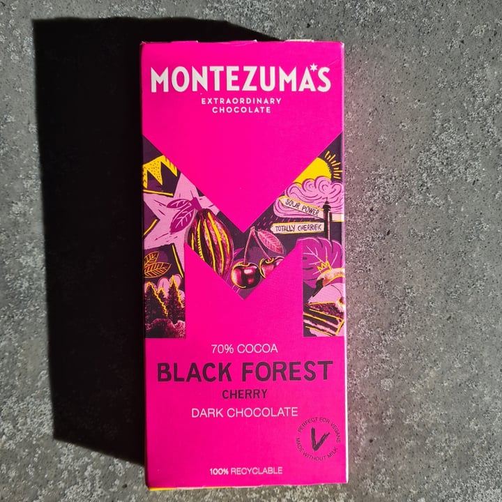 photo of Montezuma's Black Forest - 70% Cocoa Cherry Dark Chocolate shared by @veganalexa on  16 Nov 2022 - review