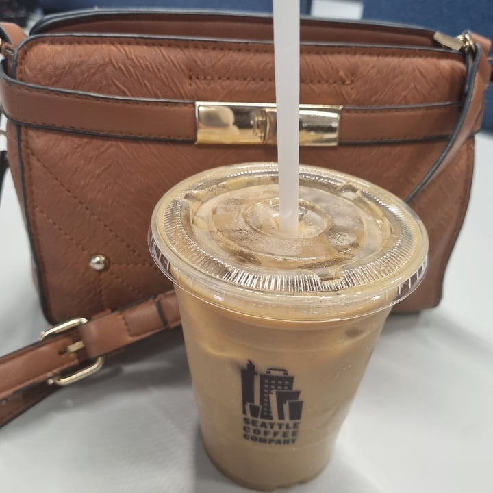 review photo of Seattle Coffee - The Marc, Sandton Oat milk iced latte shared by @twohappyrescuemutts on 30 Nov 2022 - review