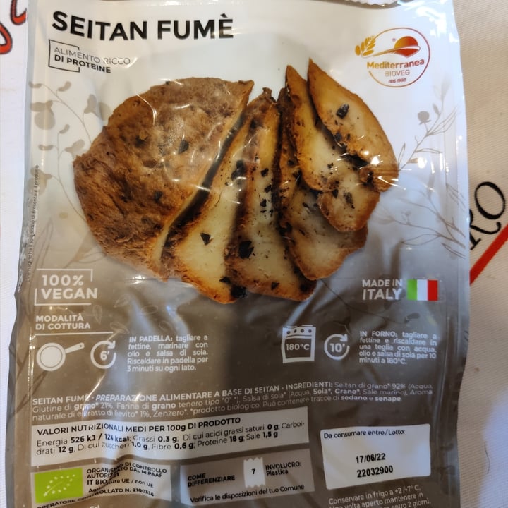 photo of Mediterranea BioVeg seitan fumè shared by @flavieddu on  04 Jul 2022 - review