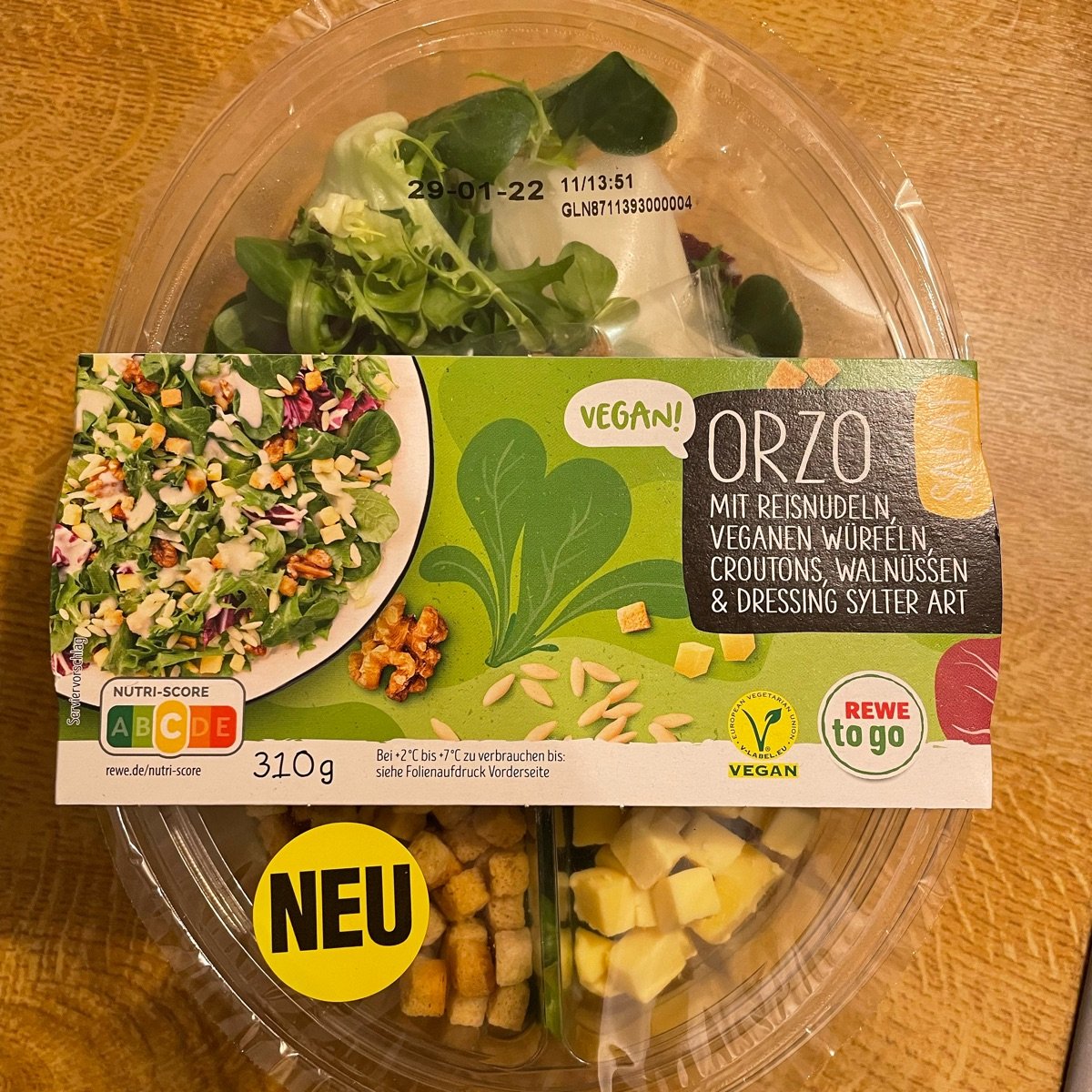 Rewe To Go Orzo Salat Reviews | abillion