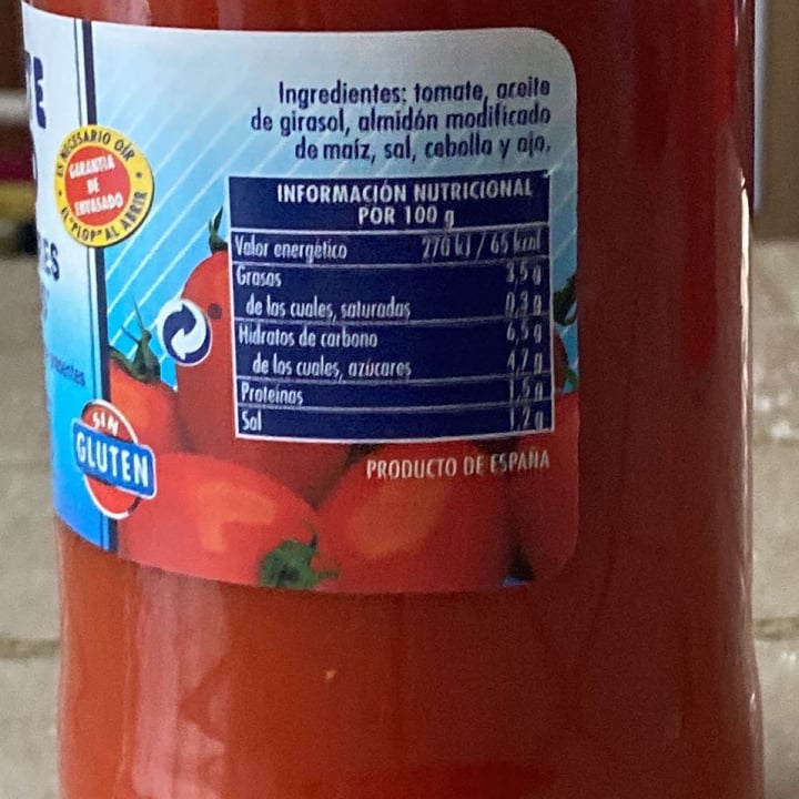photo of Hacendado Tomate frito sin azúcares añadidos shared by @machecosafai on  10 Jan 2022 - review