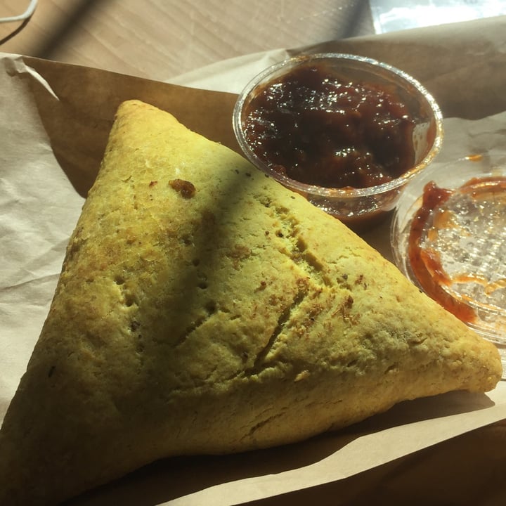 photo of Duncan Garage Cafe & Bakery Vegan Samosa shared by @malarky on  23 Mar 2021 - review