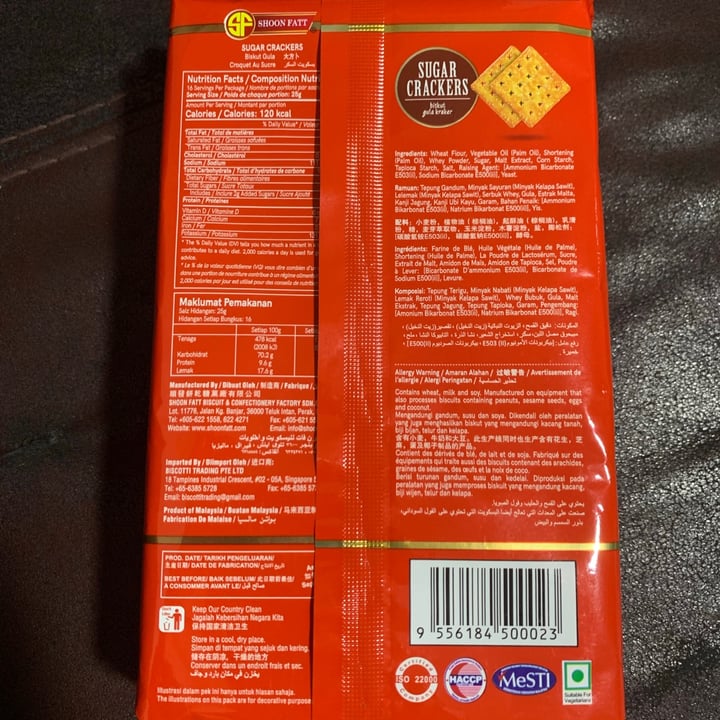 photo of SF SF - Sugar Cracker shared by @tangoujun on  13 May 2020 - review