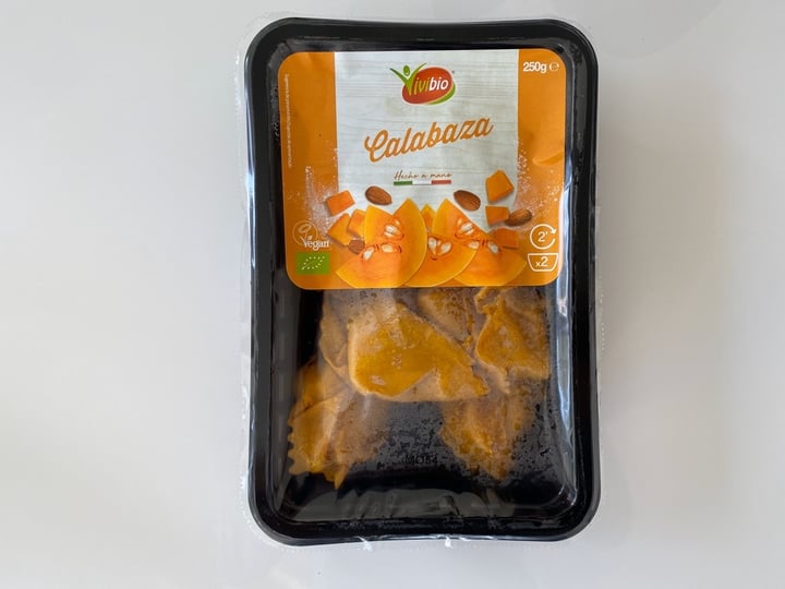 photo of Vivibio Tortellini de Calabaza shared by @dobarganes on  09 Dec 2019 - review