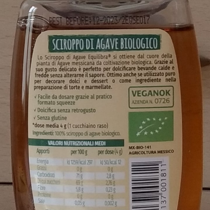 photo of Equilibra Sciroppo di Agave shared by @macca95 on  13 May 2021 - review