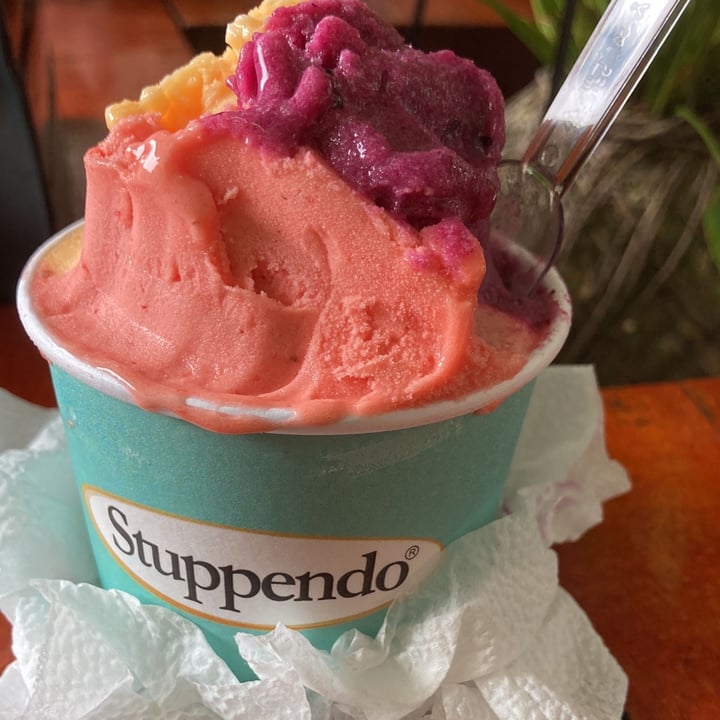 photo of Stuppendo sorvete de tangerina , morango,uva shared by @paulabenevides on  06 Aug 2022 - review
