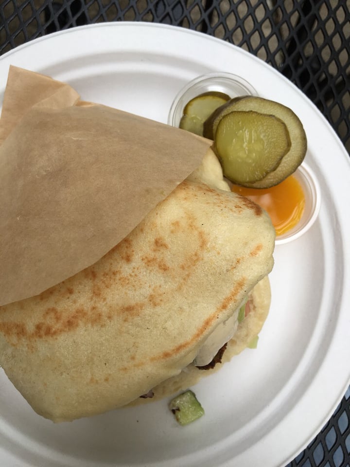 review photo of Aba's Falafel Falafel on pita shared by @ggsovegan on 04 Jul 2019 - review