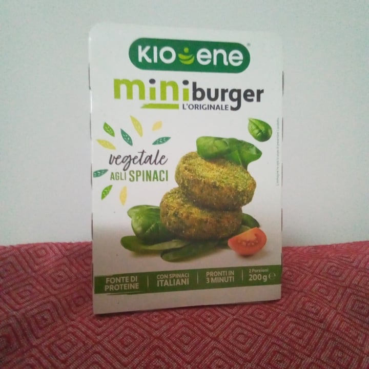 photo of Kioene Mini Burger Vegetale Agli Spinaci shared by @valeveg2022 on  13 Apr 2022 - review