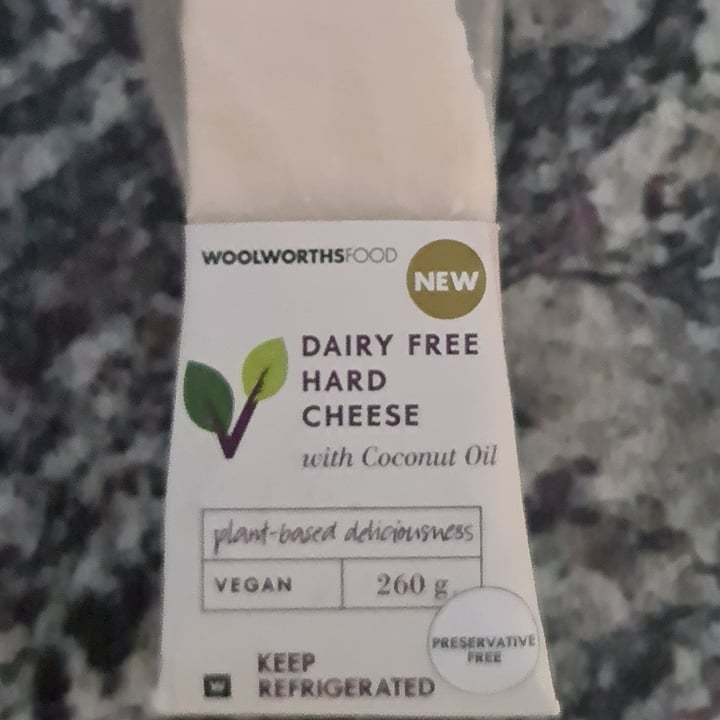 Woolworths Dairy free hard cheese Review abillion
