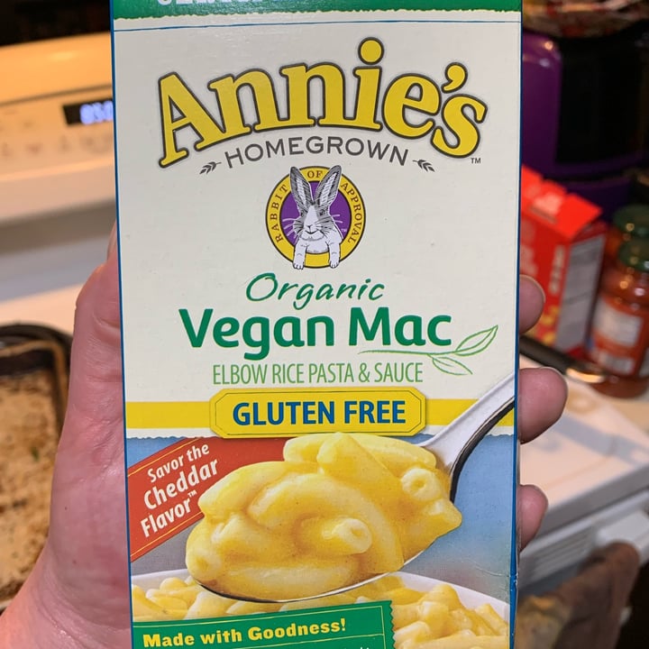 photo of Annie’s Organic vegan Mac ( rice pasta, gluten free) shared by @groovyfatvegan on  30 Jan 2022 - review