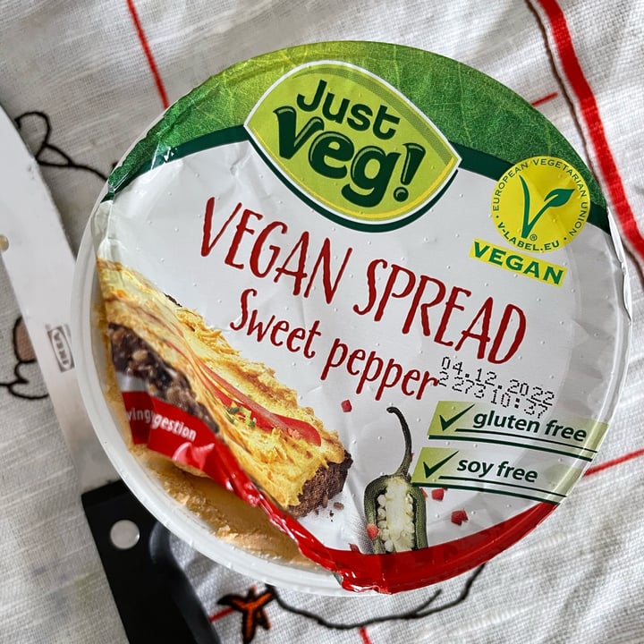 photo of Just Veg! (ALDI Italy) Vegan spread sweet pepper shared by @quandleloup on  10 Nov 2022 - review