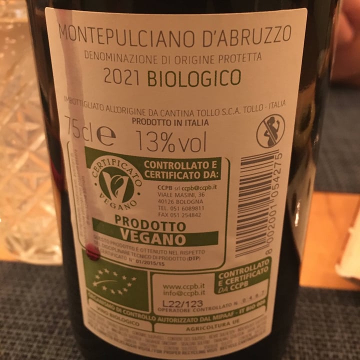 review photo of Cantina Tollo Montepulciano d'Abruzzo shared by @mariacossu on 02 Nov 2022 - review