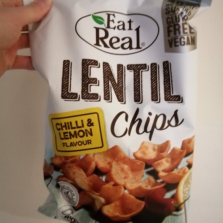 photo of Eat Real Chilli and Lemon Lentil Chips shared by @prodie on  24 May 2020 - review