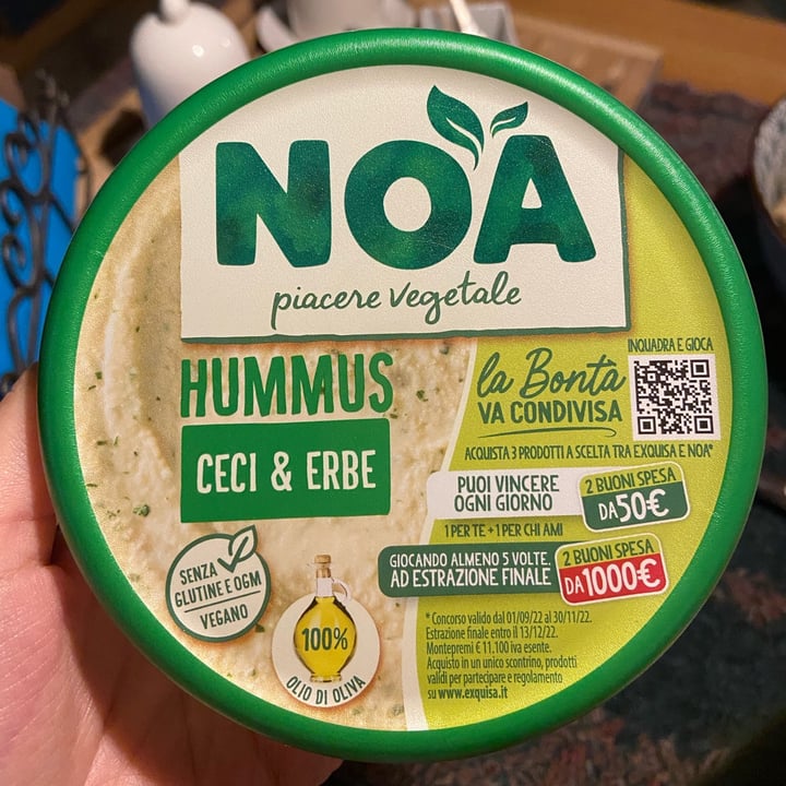 review photo of noa piacere vegetale hummus ceci & erbe shared by @bresta on 13 Oct 2022 - review