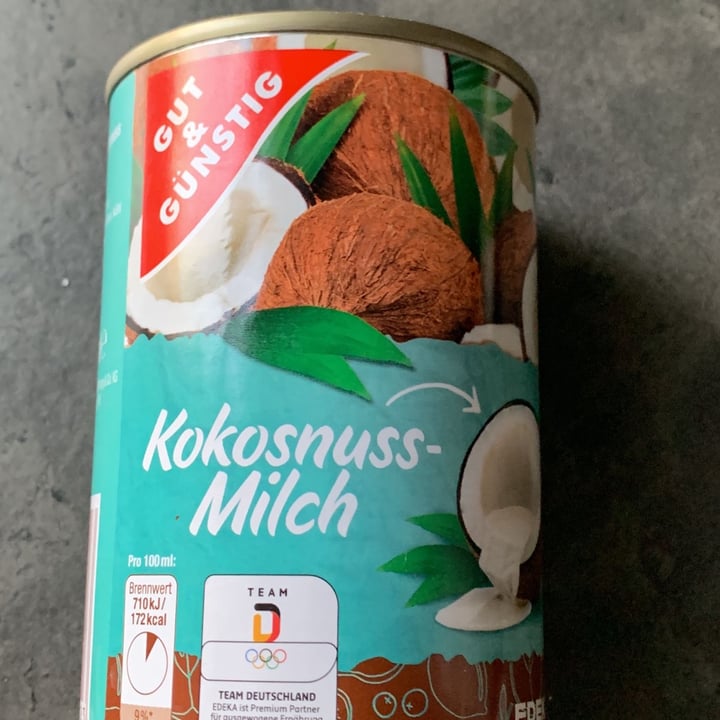photo of Gut & Günstig Kokosnussmilch shared by @mvggg on  23 Mar 2022 - review