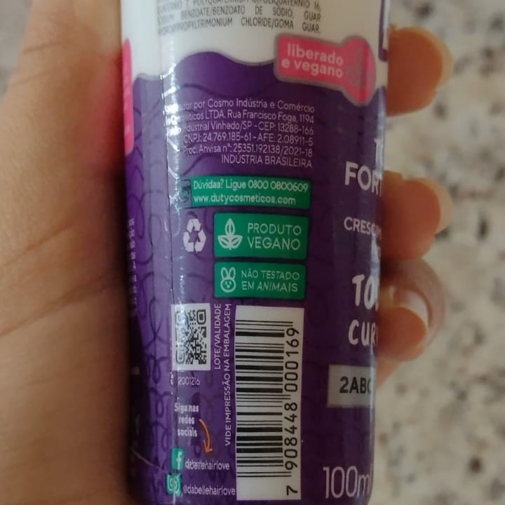photo of DaBelle hair Tônico Fortificante DaBelle Hair Love shared by @sandra-dourado on  05 Dec 2022 - review