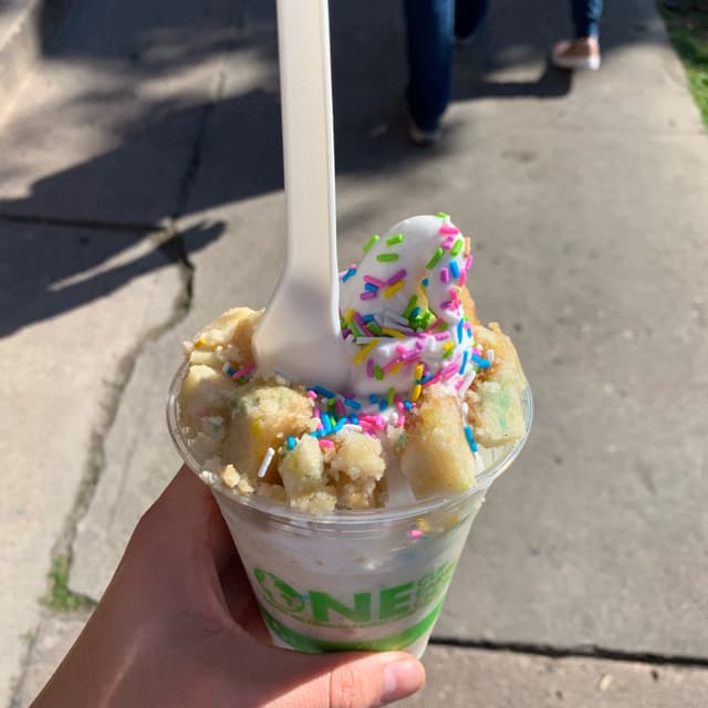 Photo of the dish “funfetti soft serve”