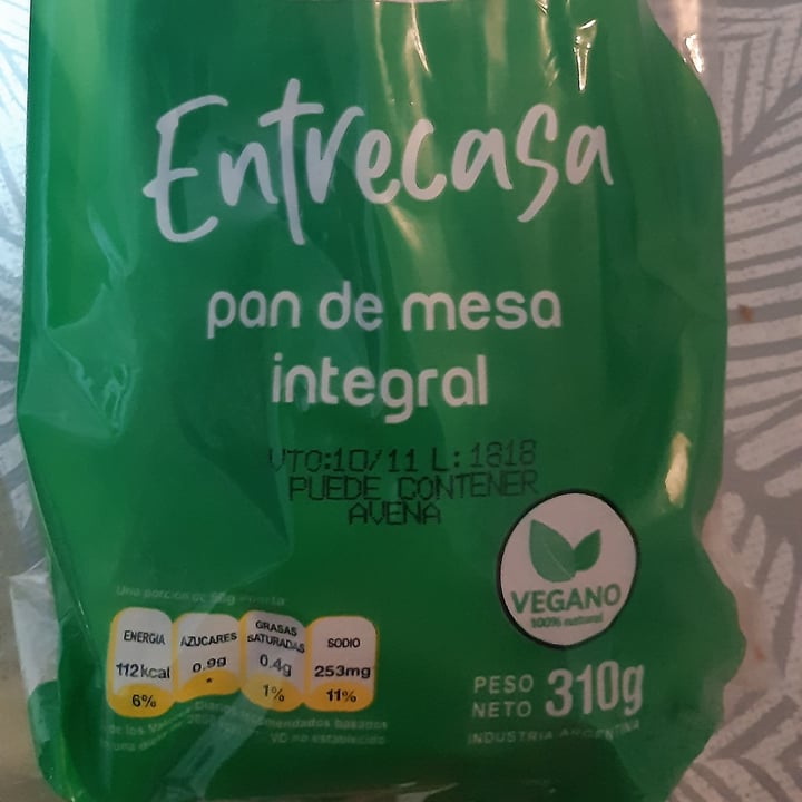 photo of Facilitas Pan De Mesa Integral shared by @rodriguezbrem on  22 Jan 2022 - review