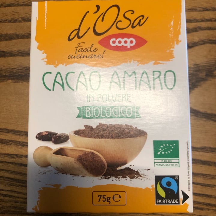 review photo of D’osa Coop Cacao Amaro in Polvere Biologico shared by @giadinajade on 31 Mar 2022 - review