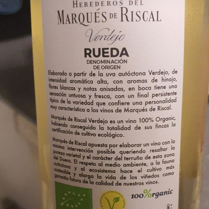 photo of marques de riscal Verdejo shared by @anapejime on  13 Jan 2021 - review