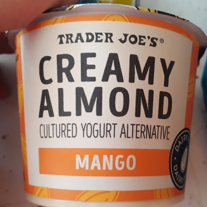 photo of Trader Joe's Creamy Almond Cultured Yogurt Alternative Mango shared by @m5giora on  21 Oct 2021 - review