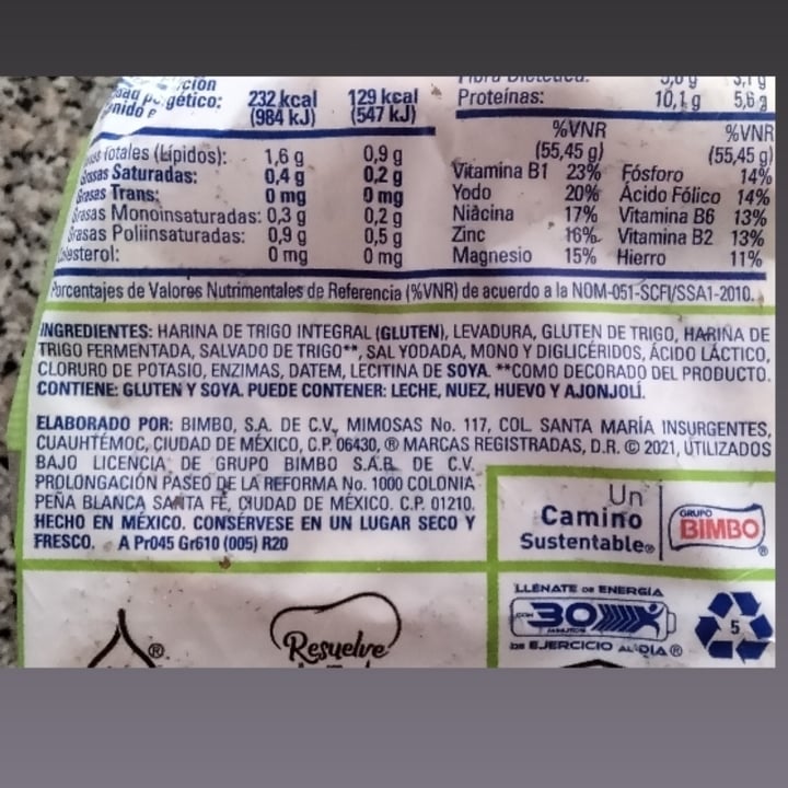 photo of Bimbo Pan Cero Multigrano shared by @lamejorjisoonista on  12 Oct 2021 - review