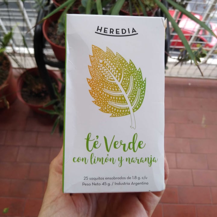 photo of Heredia Té Verde en saquitos shared by @vegmar on  09 Feb 2021 - review