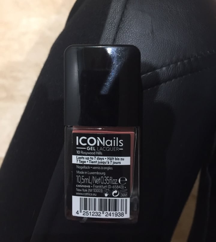 photo of Catrice Cosmetics Esmalte ICONails Gel Lacquer shared by @lorenavegana on  07 Dec 2019 - review