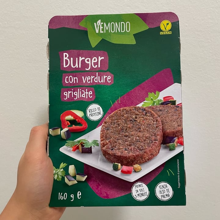 photo of Vemondo 2 Burger Con Verdure Grigliate shared by @step21 on  30 Nov 2022 - review