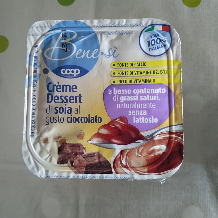 photo of Bene.Si coop Crème Dessert Di Soia al gusto cioccolato shared by @giovegan90 on  11 Mar 2022 - review