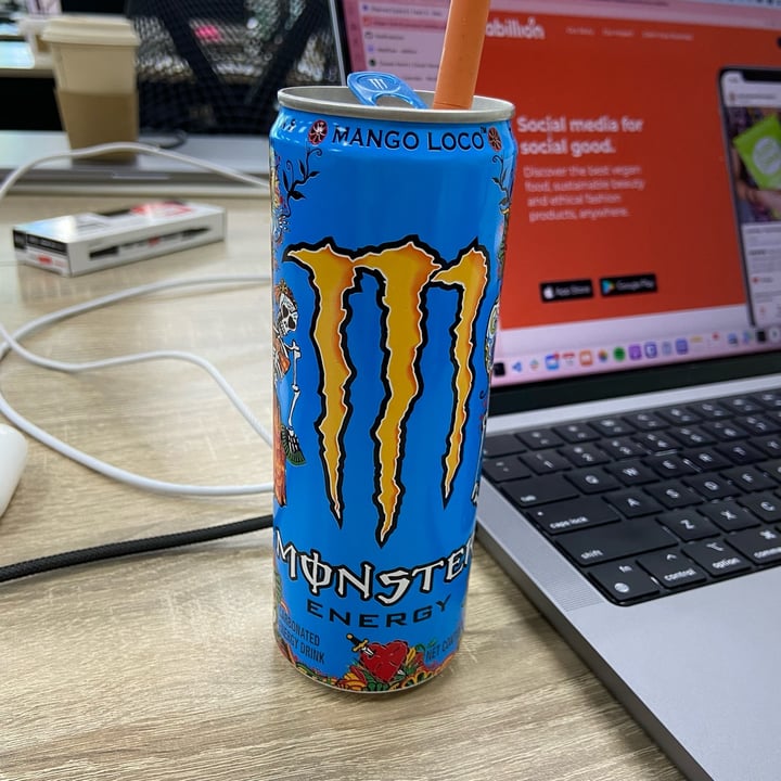 photo of Monster Energy Mango Loco shared by @dafnelately on  14 Jun 2022 - review