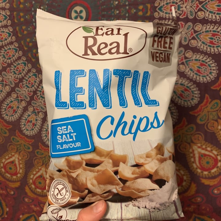 photo of Eat Real Lentil Chips Sea Salt Flavour shared by @monavegana on  11 Mar 2021 - review