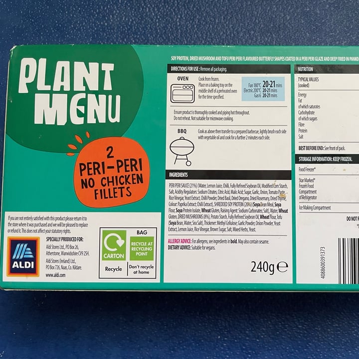 photo of Plant Menu 2 Peri-Peri No Chicken Fillets shared by @missykab on  29 Sep 2021 - review