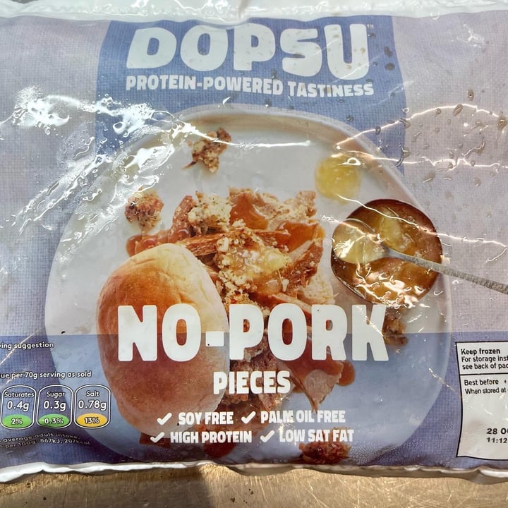 photo of Dopsu No-Pork Pieces shared by @katmarievegan on  29 Oct 2022 - review