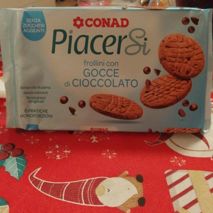 review photo of Piacersi | Conad Frollini con gocce di cioccolato shared by @morwanneg on 12 Jan 2022 - review