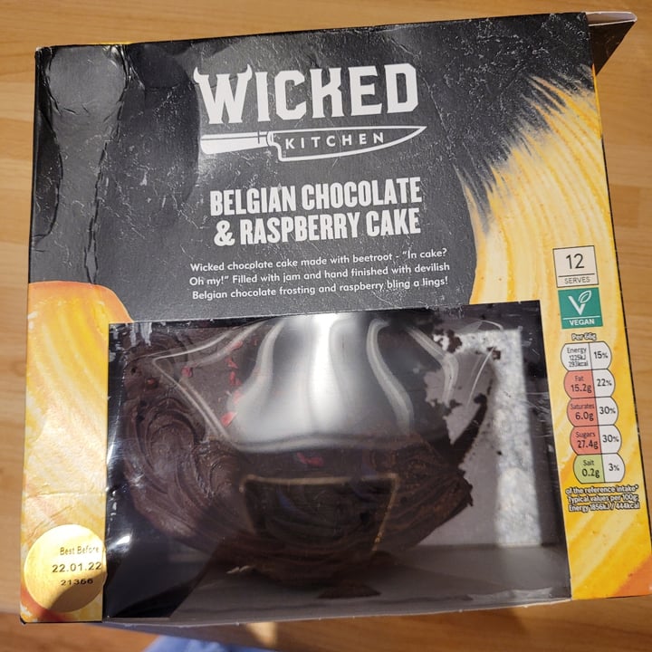 photo of Wicked Belgian Chocolate & Raspberry Cake shared by @abigailp on  09 Jan 2022 - review