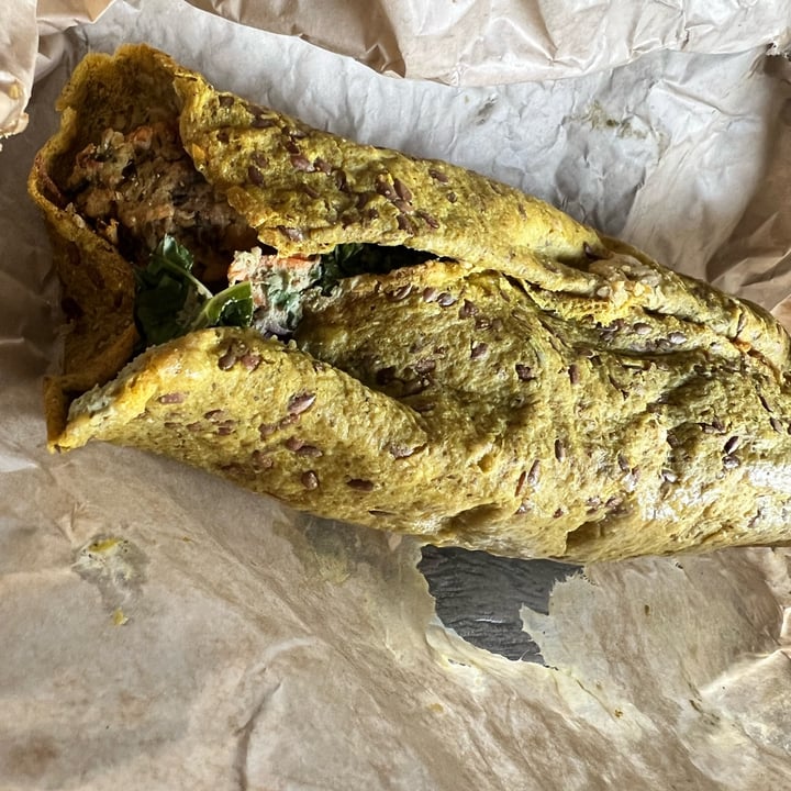 photo of The Green Moustache Organic Café Falafel Wrap shared by @veganmika on  23 Jul 2022 - review