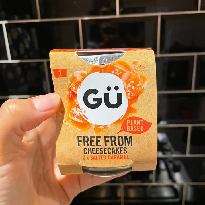 photo of Gü Free From Salted Caramel Cheesecake shared by @southernveganupnorth on  25 Jan 2022 - review