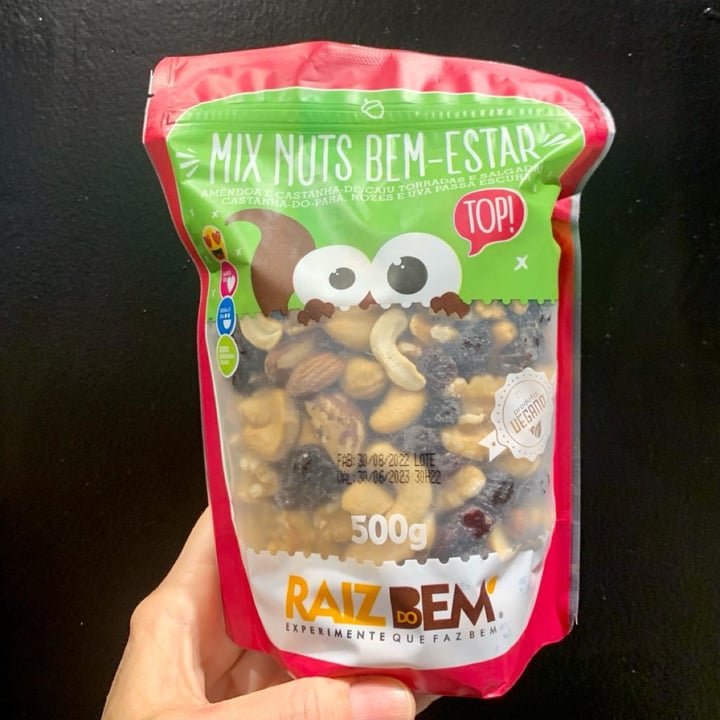 photo of Raiz do Bem Mix De Nuts shared by @paulaneder on  13 Dec 2022 - review