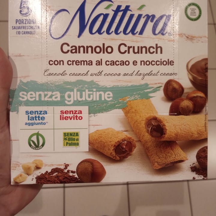 photo of Nattura Cannolo Crunch con Crema al Cacao e Nocciole shared by @pierporco on  28 Jun 2021 - review