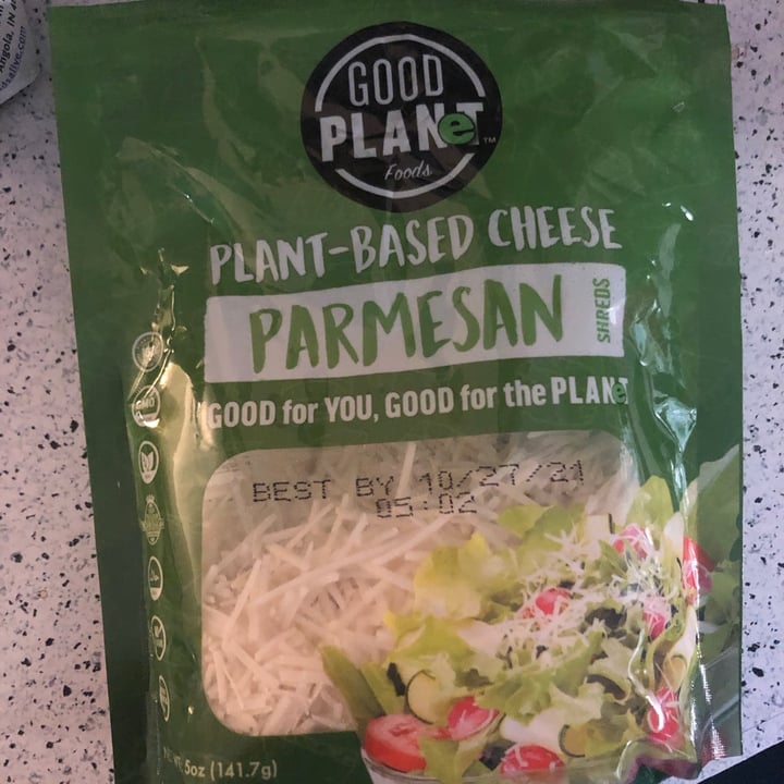 photo of Good Planet Foods Dairy-free Parmesan Shreds shared by @clarendiee on  14 Mar 2021 - review