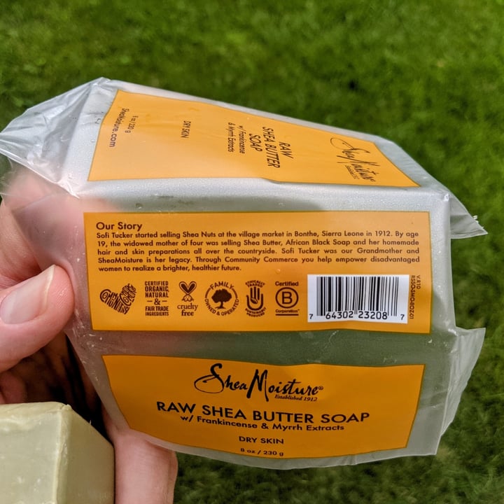 review photo of SheaMoisture Raw Shea Butter Soap w/ Frankincense & Myrrh Extracts shared by @mikewestcott on 06 Jul 2021 - review