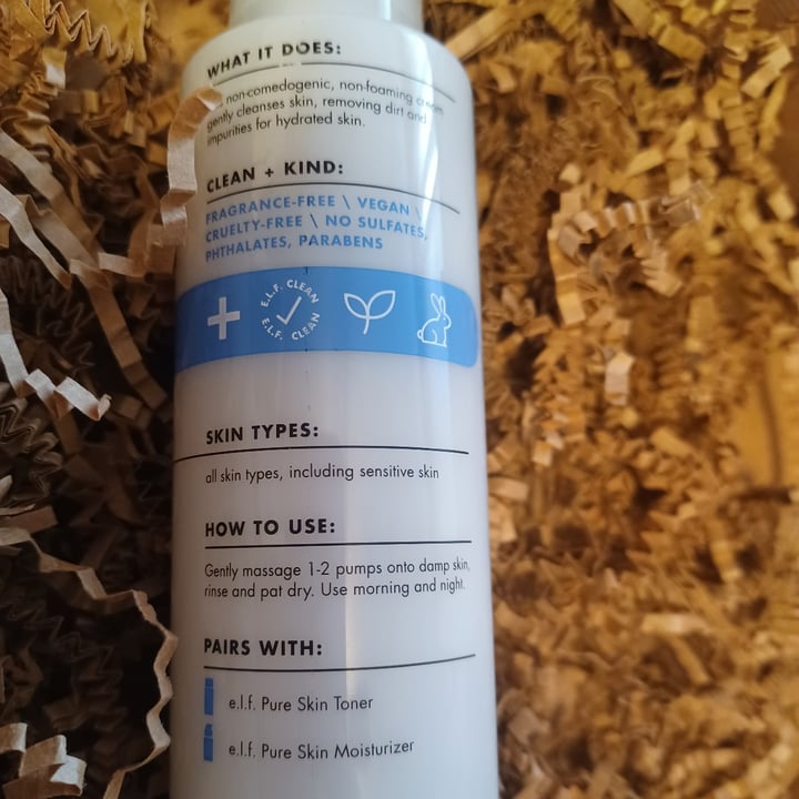 photo of e.l.f. Cosmetics Pure Skin Cleanser shared by @earthling6 on  01 Feb 2022 - review