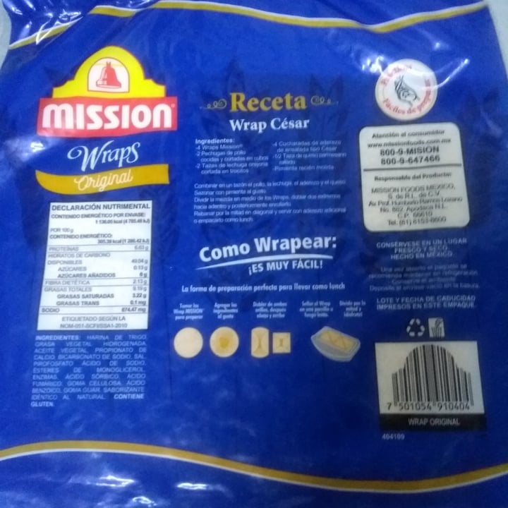 photo of Mission Foods Wraps Original Deli shared by @bellspainmendoza on  13 Oct 2022 - review