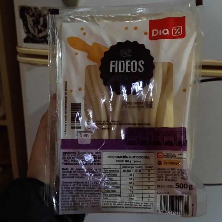review photo of Dia% Fideos frescos shared by @ericavegana on 10 Apr 2021 - review
