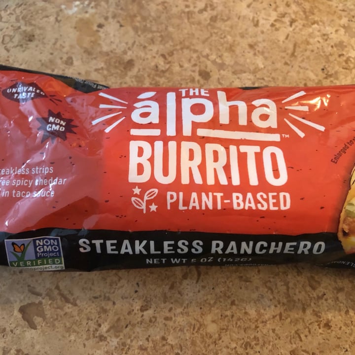 photo of Alpha Foods Steakless Ranchero Burrito shared by @maryannkiger on  19 Jun 2021 - review