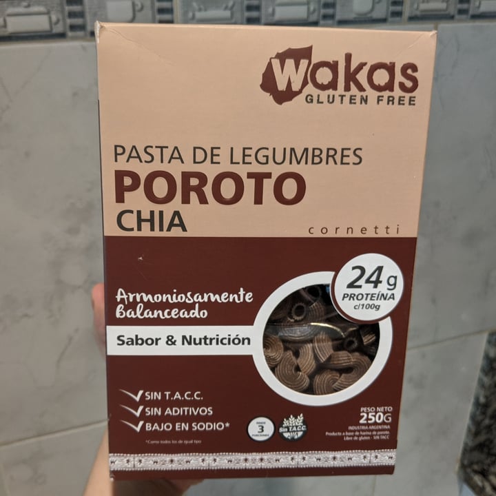 photo of Wakas Pasta de Legumbres Poroto y Chia shared by @uncannyval on  05 Jan 2021 - review
