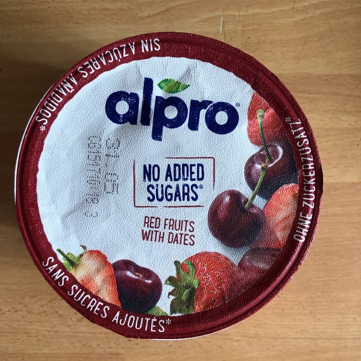 photo of Alpro Red Fruits With Dates (No Added Sugars) shared by @veganleaf on  23 May 2022 - review
