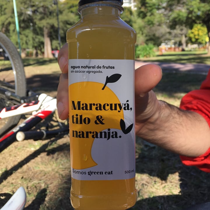 photo of Green Eat Agua natural de frutas shared by @lauchis on  25 May 2021 - review