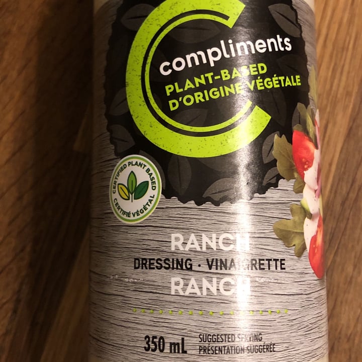 photo of Compliments Ranch Dressing shared by @leafinthechinook on  10 Jan 2022 - review